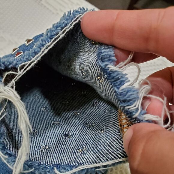 L'AGENCE Angelique High-Rise Studded Skinny Jeans 25 - Picture 8 of 11